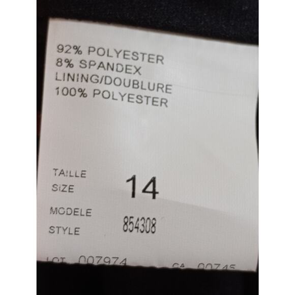 JS Collection Womens Black Halter Top Cocktail Midi Dress Size 14 - Picture 8 of 13